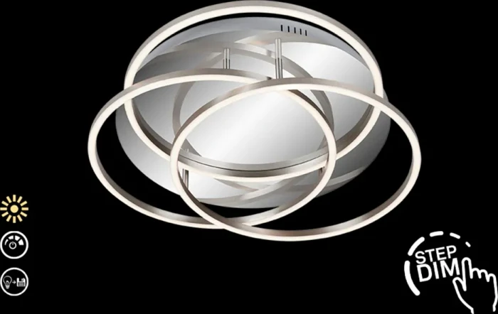 Briloner Frame LED Deckenleuchte 56W 52.5cm chrom