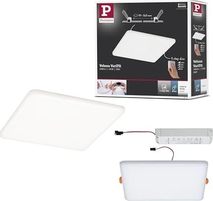 Paulmann Veluna VariFit Einbaupanel eckig 17.5W satin