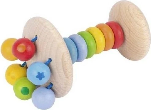 Goki Greifling Elastik Stielrassel Regenbogen