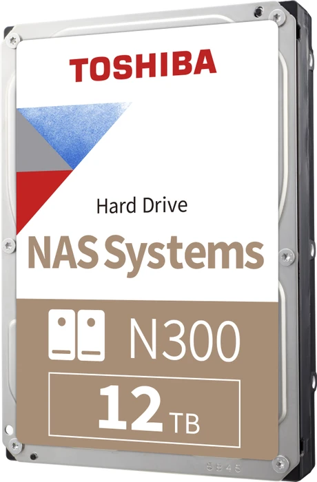 Toshiba N300 NAS Systems 12TB, 24/7, 512e / 3.5" / SATA 6Gb/s, bulk