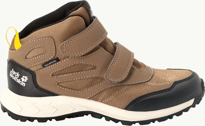 Jack Wolfskin Woodland Texapore Mid VC brown/phantom (Junior)