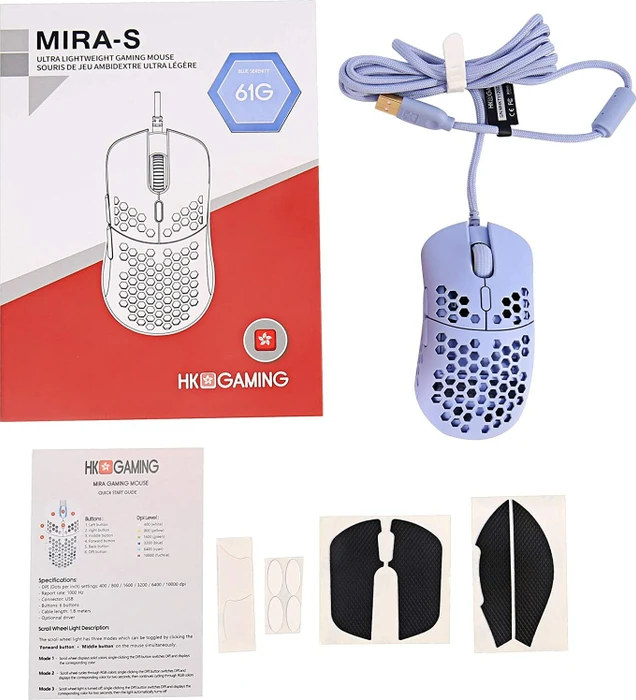 HK Gaming Mira-S Gaming Mouse Serenity blau, USB