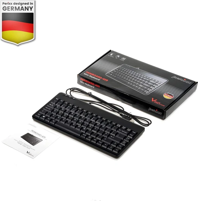 Perixx Periboard-409U, schwarz, USB, ES