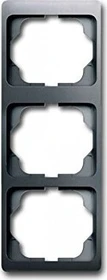 Busch-Jaeger Alpha exclusive Abdeckrahmen 3-fach Rahmen senkrecht, platin