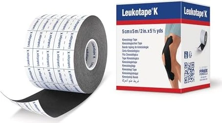 BSN medical Leukotape K schwarz, 5cm x 5m, 1 Stück