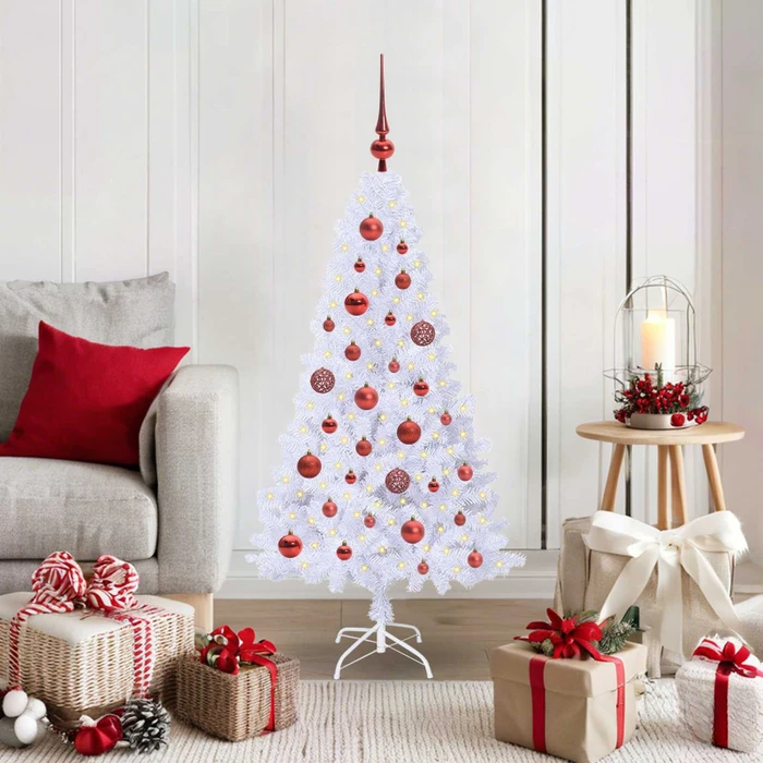 vidaXL Künstlicher Weihnachtsbaum, 120cm, inkl. LED-Beleuchtung (3426749)