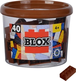 Simba Toys Blox 40 8er Steine braun