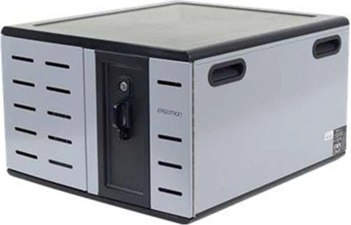 Ergotron Zip12 Desktop-Ladeschrank, Notebook, Tablet und Smartphone, 12 Geräte bis 14", versperrbar