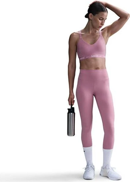 Nike One Leggings Hose lang elemental pink/black (Damen)