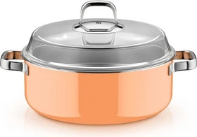 WMF Fusiontec Mineral Pro Schmortopf 28cm papaya orange