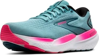 Brooks Damen Glycerin Stealthfit GTS 21 Sneaker – Weiß/grau/schwarz, 38.5 EU, Für Maximalen Laufkomfort