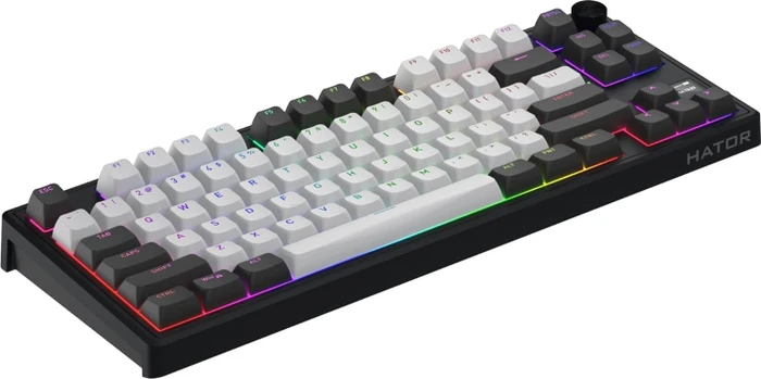 Hator Skyfall 80 Pro Wireless, weiß/schwarz, LEDs RGB, Aurum Vanila Silent, USB/Bluetooth, US