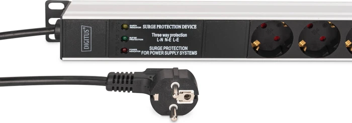 Digitus 19" Steckdosenleiste, 1HE, 9-fach, 230V, 2m