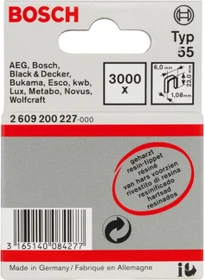 Bosch Professional Typ 55 Tacker-Klammern, 23x6mm, 3000 Stück