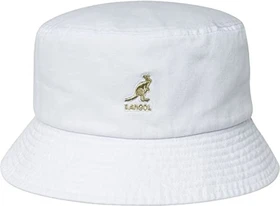 Kangol Washed Bucket Hut weiß