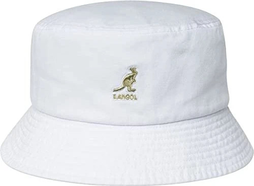 Kangol Washed Bucket Hut weiß