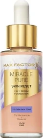 Max Factor Miracle Pure Skin Reset 2in1 Serum Foundation 10-30 fair, 30ml