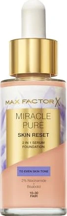 Max Factor Miracle Pure Skin Reset 2in1 Serum Foundation 10-30 fair, 30ml