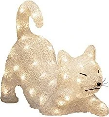 Konstsmide Acryl Figur Katze LED 48x warmweiß