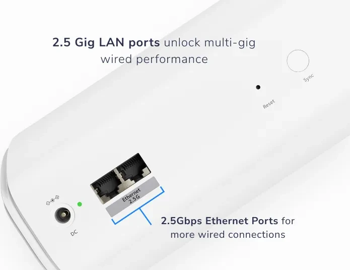 Netgear Orbi Wi-Fi 7, 770 Serie RBE773, Router und 2x Repeater Set, 3er-Bundle