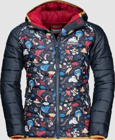 Jack Wolfskin Zenon Print Funktionsjacke dark lacquer red all over (Junior)