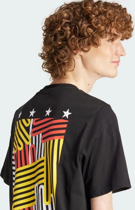 adidas Germany Football Fan Graphic T-Shirt kurzarm schwarz (Herren)