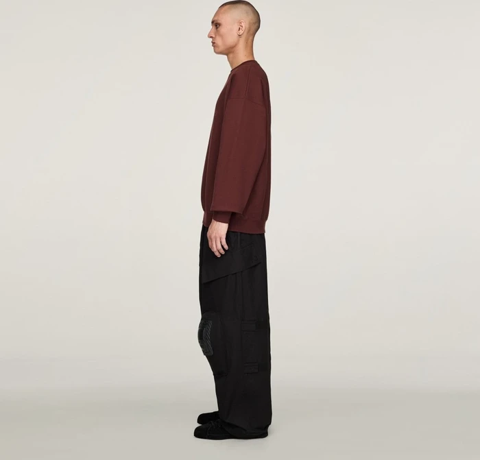adidas Y-3 Brushed Terry Crew Sweatshirt mystery brown