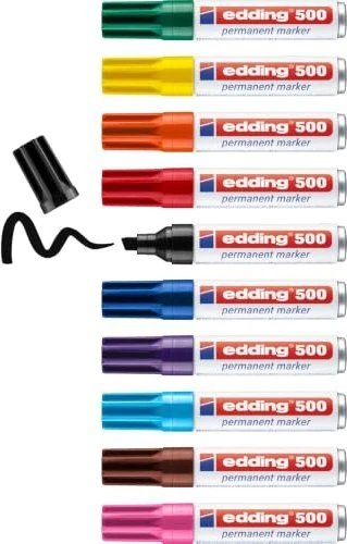 edding 500 Permanentmarker sortiert, 10er-Set
