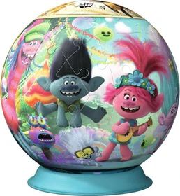 Ravensburger Puzzle 3D Puzzle-Ball Trolls World Tour