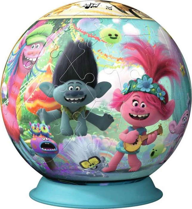 Ravensburger Puzzle 3D Puzzle-Ball Trolls World Tour