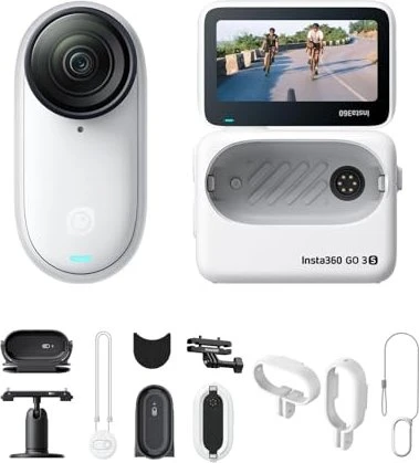 Insta360 Go 3S Fahrrad-Multiview-Bundle 64GB weiß