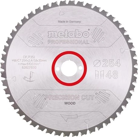 Metabo Precision Cut Kreissägeblatt 48Z, 254x1.8x30mm, 1 Stück