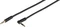 Vivanco Audio Kabel, 3.5mm Klinke [Stecker] auf 3.5mm Klinke [Stecker, gewinkelt], 3-polig, schwarz, 0.3m Vorschaubild
