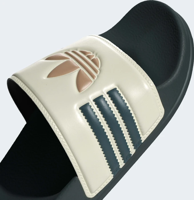 adidas Adilette cream white/mineral green/warm sandstone