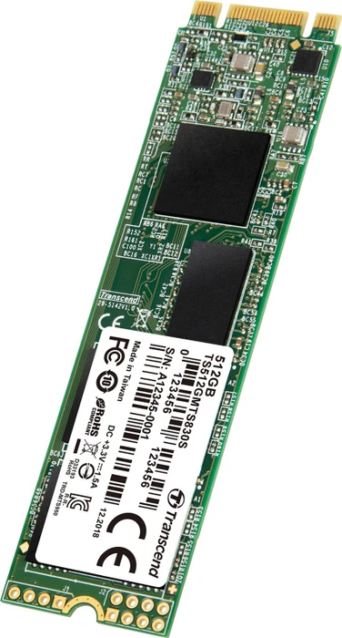 Transcend MTS830S SSD 512GB, M.2 2280 / B-M-Key / SATA 6Gb/s