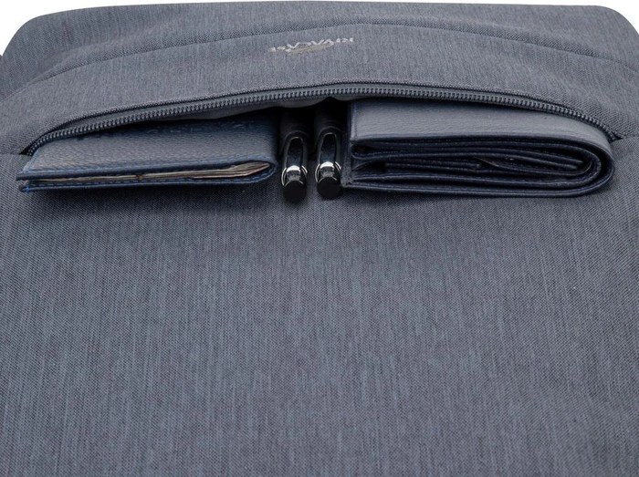 RivaCase Prater anti-theft Laptop Rucksack 17.3", Dark Grey