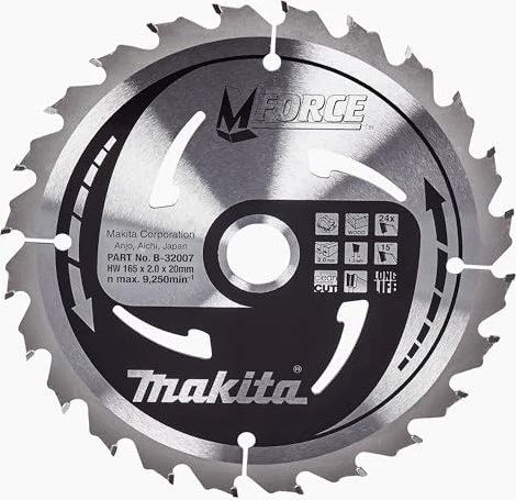 Makita M-Force Kreissägeblatt 24Z, 165x2x20mm, 1 Stück