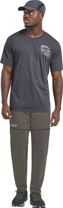 Jack Wolfskin Hikeout Zip Away Zip-Off Hose lang flint (Herren)