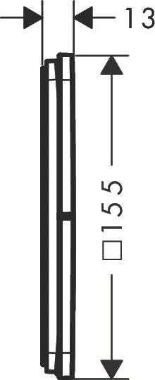 Hansgrohe Axor ShowerSelect ID softsquare Kontrollfeld Ventil für 3 Verbraucher chrom