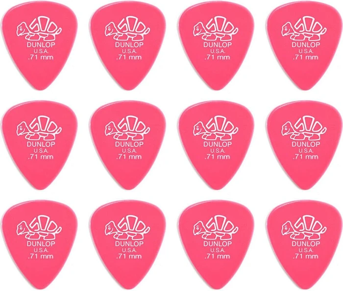Dunlop Delrin 500 Pick, .71mm, 12-Pack