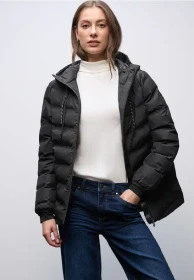 Street One Jacke mit geklebten Nähten Jacke schwarz (Damen)