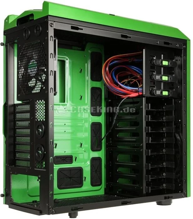 AeroCool XPredator X3 GB Edition grün/schwarz, Acrylfenster