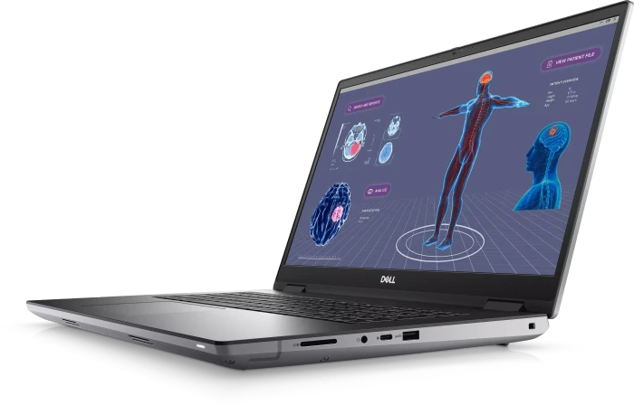 Dell Precision 7780, Core i7-13850HX, 16GB RAM, 512GB SSD, RTX 2000 Ada Generation, DE