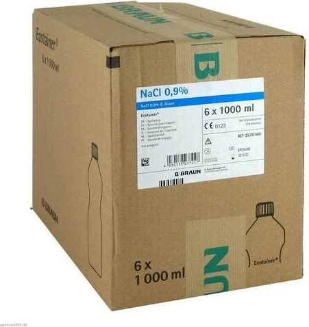 B.Braun NaCl 0.9% Kochsalzlösung, 6l (6x 1l)
