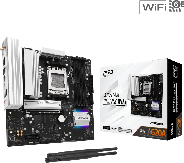ASRock A620AM Pro RS WiFi (AMD AM5)