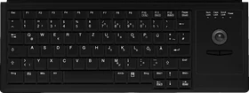 Contour Design Active Key kompakte Tastatur mit Trackball, schwarz, USB, US (AK-4400-TU-B/US)