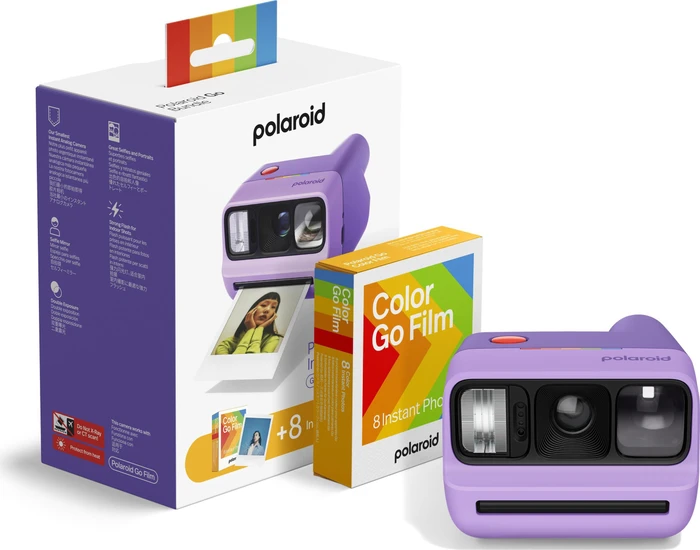 Polaroid Go Generation 3 +16 Fotos Go Color Film Bundle, Purple