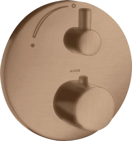 Hansgrohe Axor Uno Thermostat Unterputz mit Absperrventil brushed red gold