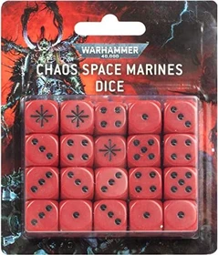 Games Workshop Warhammer 40.000 - Würfelset: Chaos Space Marines
