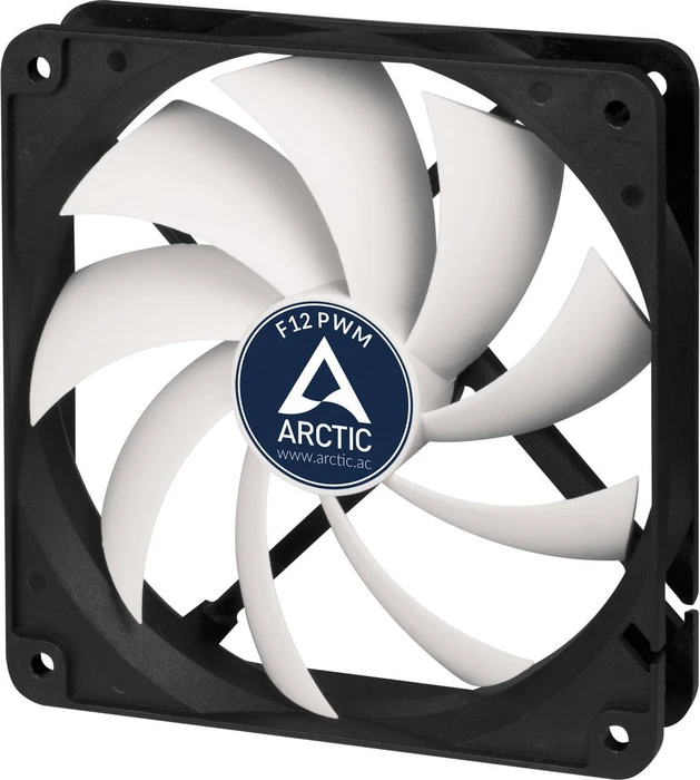 ARCTIC F12 PWM weiß/schwarz, 120mm